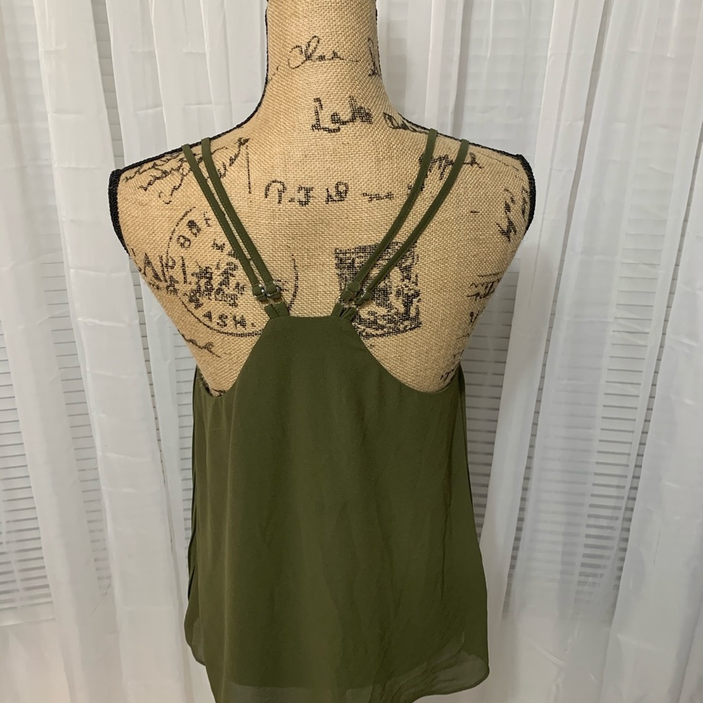 My Michelle Double Strap Pleat Front Top - Picture 2 of 8